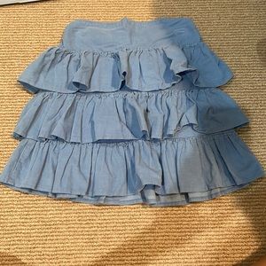 Cute blue corduroy skirt